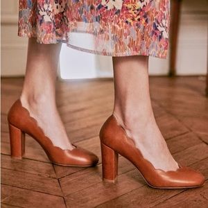 NEVER WORN! Sezane high Palermo courts in Smooth Heritage Camel FR37